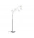 Tommy II Modern 5 Light Multi Arm Floor Lamp Nickel Matt with Footswitch-5
