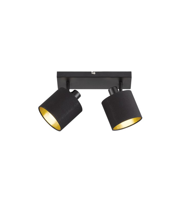 Tommy Modern 2 Light Twin Ceiling Spotlight Black Matt-3