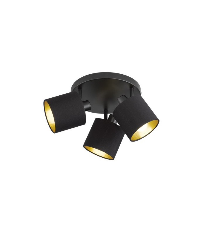 Tommy Modern 3 Light Ceiling Spotlight Clusters Black Matt-3