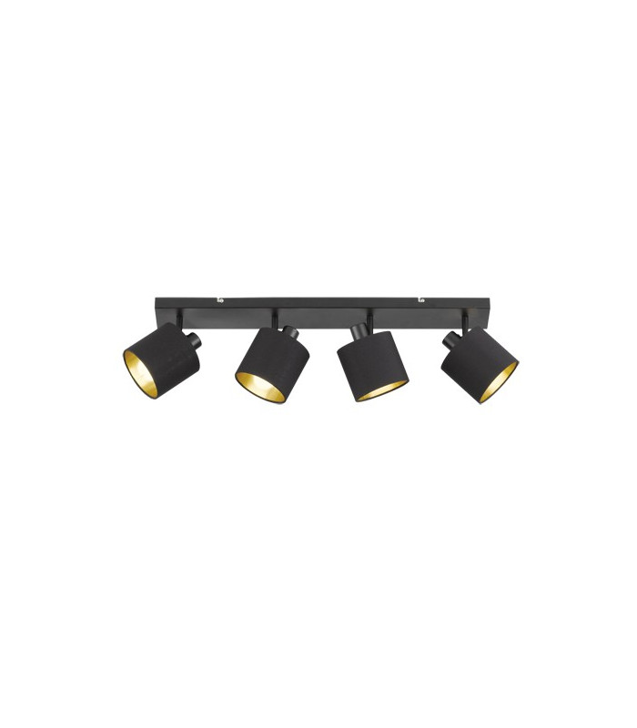 Tommy Modern 4 Light Ceiling Spotlight Bar Black Matt-3