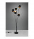 Tommy II Modern 5 Light Multi Arm Floor Lamp Black Matt with Footswitch-2
