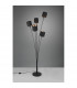 Tommy II Modern 5 Light Multi Arm Floor Lamp Black Matt with Footswitch-3