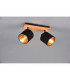 Tommy Modern 2 Light Twin Ceiling Spotlight Wood coloured-2