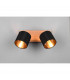 Tommy Modern 2 Light Twin Ceiling Spotlight Wood coloured-3