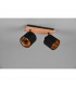 Tommy Modern 2 Light Twin Ceiling Spotlight Wood coloured-4