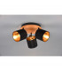 Tommy Modern 3 Light Ceiling Spotlight Clusters Wood coloured-2