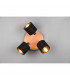 Tommy Modern 3 Light Ceiling Spotlight Clusters Wood coloured-3