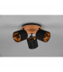 Tommy Modern 3 Light Ceiling Spotlight Clusters Wood coloured-4