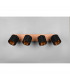 Tommy Modern 4 Light Ceiling Spotlight Bar Wood coloured-4