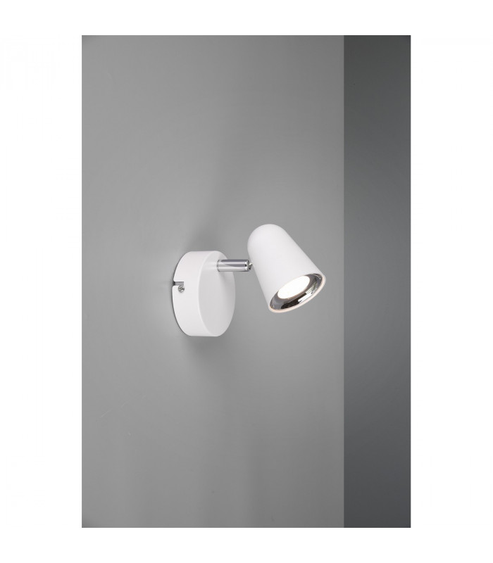 Toulouse Modern Single Spotlight White Matt 3000K-1