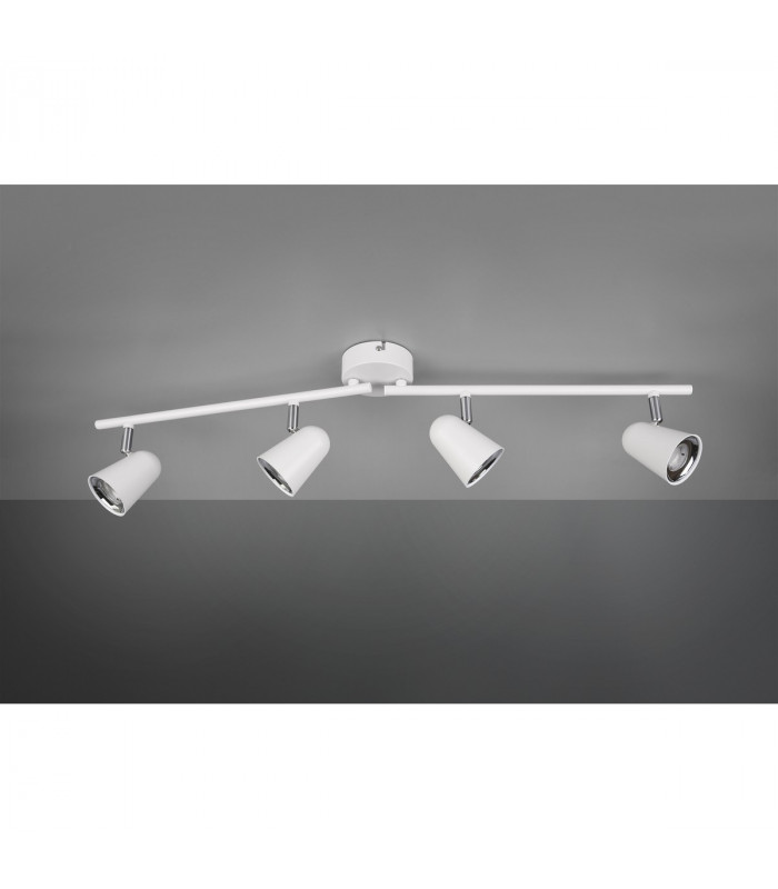 Toulouse Modern 4 Light Ceiling Spotlight Bar White Matt 3000K-2