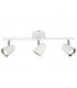 Toulouse Modern 3 Light Ceiling Spotlight Bar White Matt 3000K-3