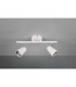 Toulouse Modern 2 Light Twin Ceiling Spotlight White Matt 3000K-2