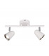 Toulouse Modern 2 Light Twin Ceiling Spotlight White Matt 3000K-3