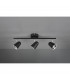 Toulouse Modern 3 Light Ceiling Spotlight Bar Black Matt 3000K-2