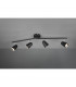 Toulouse Modern 4 Light Ceiling Spotlight Bar Black Matt 3000K-1