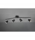 Toulouse Modern 4 Light Ceiling Spotlight Bar Black Matt 3000K-2