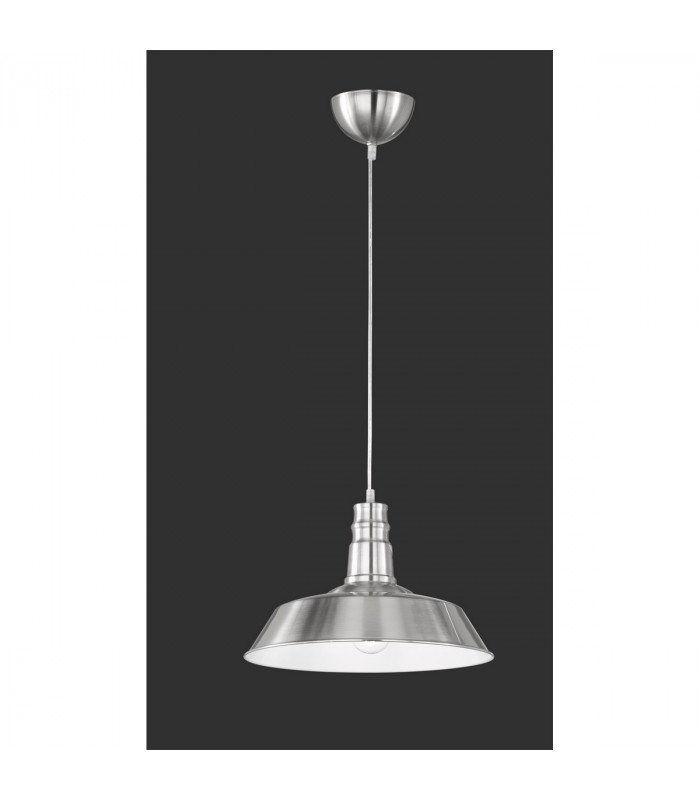 Will Modern Dome Pendant Ceiling Light Nickel Matt-1