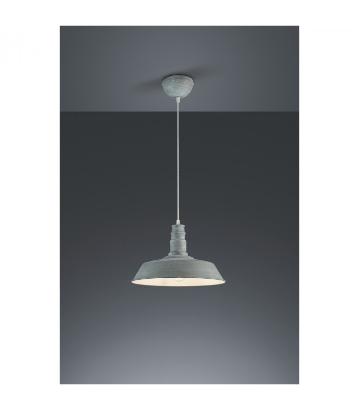 Will Modern Dome Pendant Ceiling Light concrete look-1