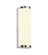 2 Light Bathroom Wall Light Chrome IP44 with Opal Glass, G9 - 1