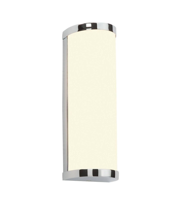 2 Light Bathroom Wall Light Chrome IP44 with Opal Glass, G9 - 1