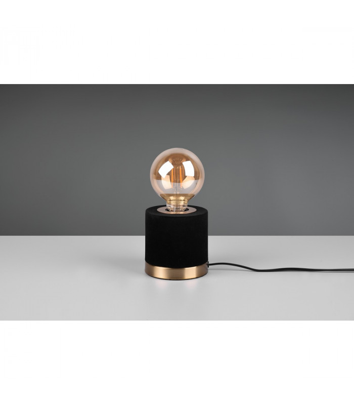 Judy Modern Cylindrical Table Lamp Black-3