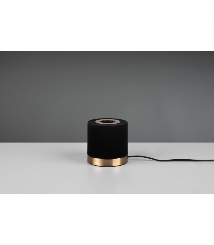 Judy Modern Cylindrical Table Lamp Black-4
