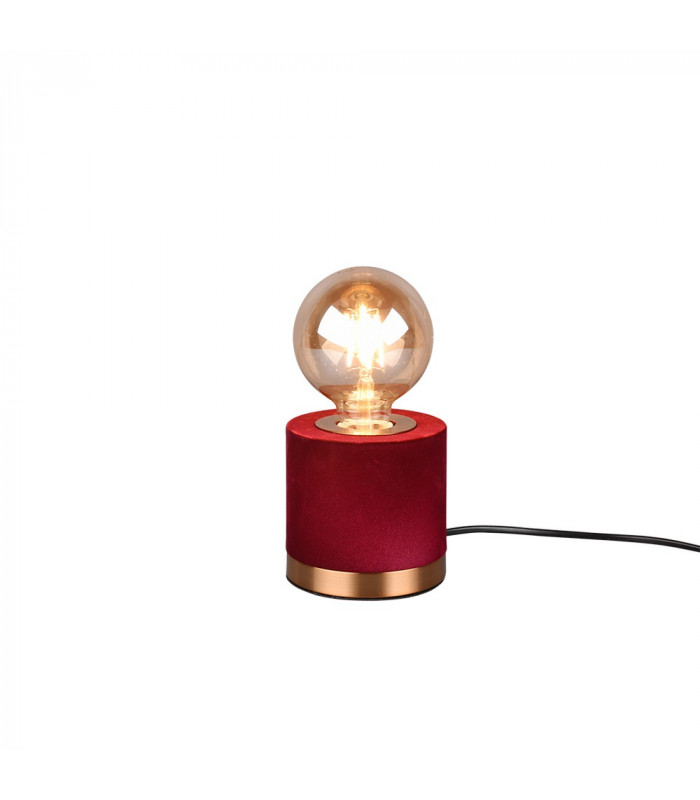 Judy Modern Cylindrical Table Lamp Red-1