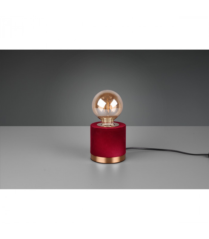 Judy Modern Cylindrical Table Lamp Red-3