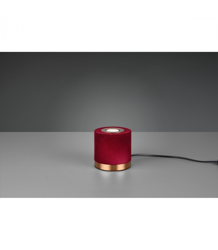 Judy Modern Cylindrical Table Lamp Red-4
