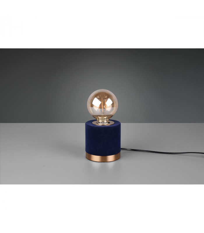 Judy Modern Cylindrical Table Lamp Blue-3
