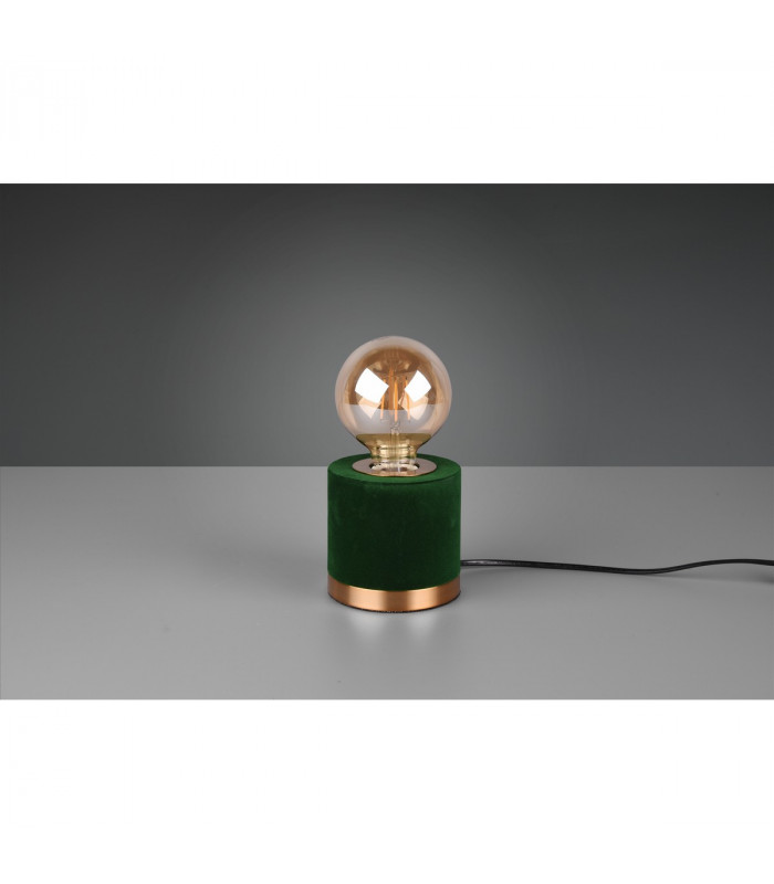 Judy Modern Cylindrical Table Lamp Green-3