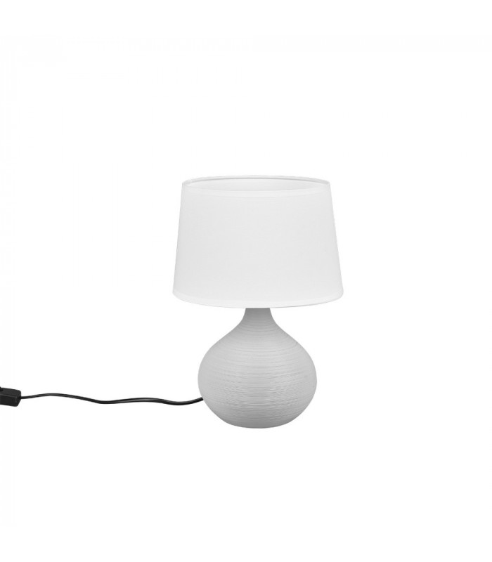 Martin Modern Table Lamp with Round Tapered Shade Cappucino-1