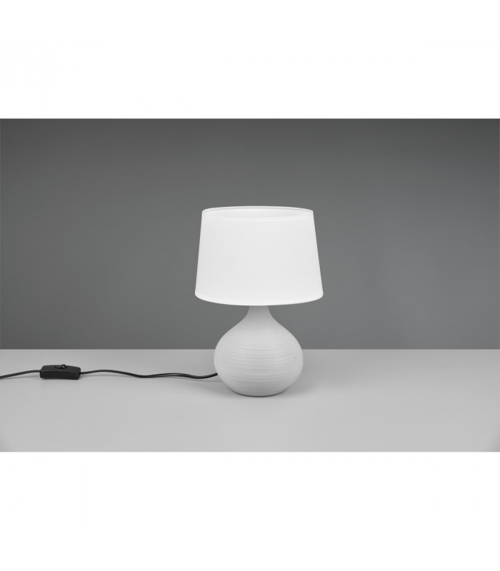 Martin Modern Table Lamp with Round Tapered Shade Cappucino-2
