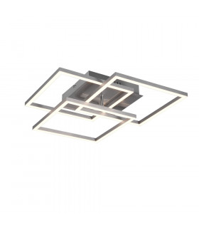 Mobile Modern LED Semi Flush Light Nickel Matt 2700-6000K Remote control-1