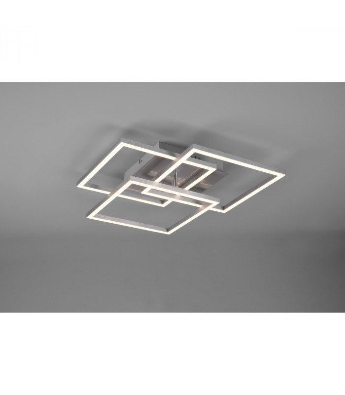 Mobile Modern LED Semi Flush Light Nickel Matt 2700-6000K Remote control-2