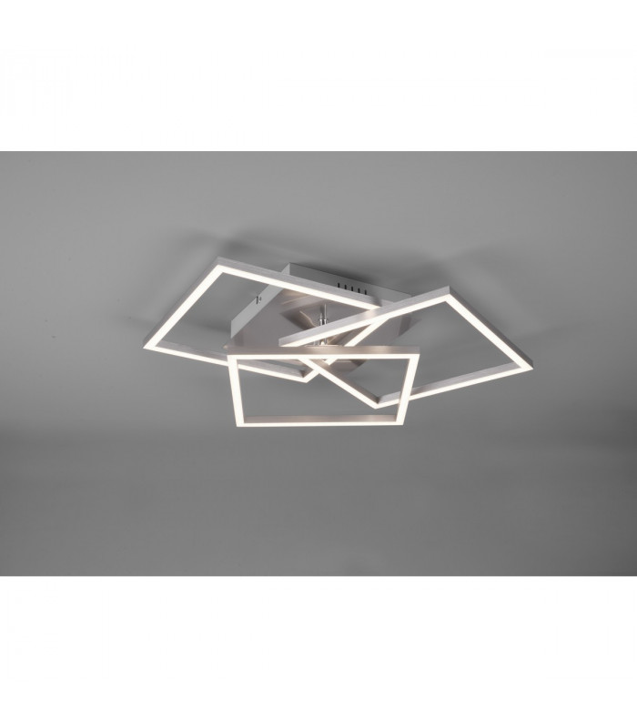 Mobile Modern LED Semi Flush Light Nickel Matt 2700-6000K Remote control-3