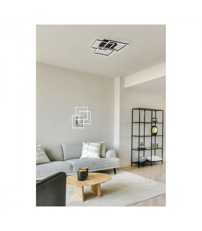 Mobile Modern LED Semi Flush Light Nickel Matt 2700-6000K Remote control-6