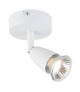 1 Light Adjustable Spotlight Gloss White, GU10 - 1
