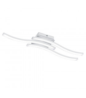 Route Modern 3 Light LED Semi Flush Light White Matt 4000K-1