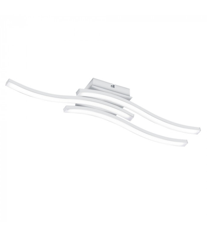 Route Modern 3 Light LED Semi Flush Light White Matt 4000K-1
