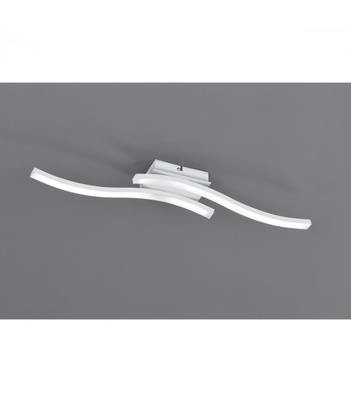 Route Modern 2 Light LED Semi Flush Light White Matt 4000K-2