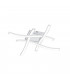 Route Modern 4 Light LED Semi Flush Light White Matt 4000K-1