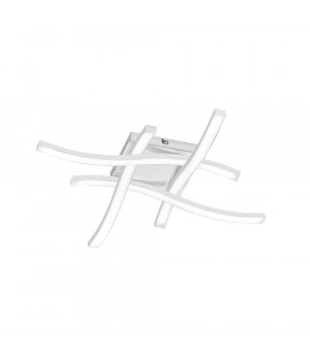 Route Modern 4 Light LED Semi Flush Light White Matt 4000K-1