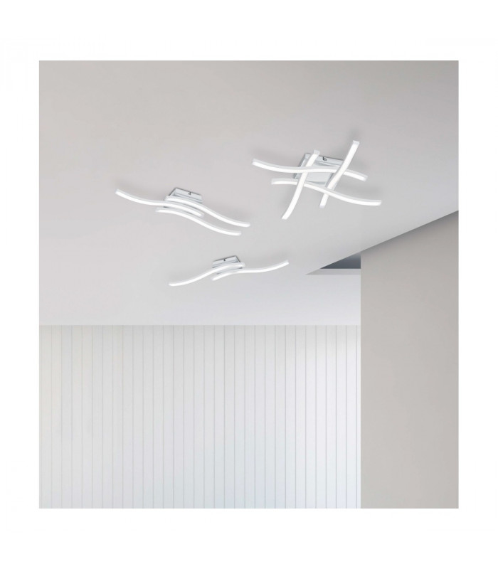 Route Modern 4 Light LED Semi Flush Light White Matt 4000K-3