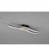 Route Modern 3 Light LED Semi Flush Light Black Matt 4000K-2
