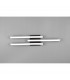 Route Modern 3 Light LED Semi Flush Light Black Matt 4000K-3