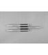 Route Modern 3 Light LED Semi Flush Light Black Matt 4000K-5