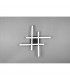 Route Modern 4 Light LED Semi Flush Light Black Matt 4000K-3