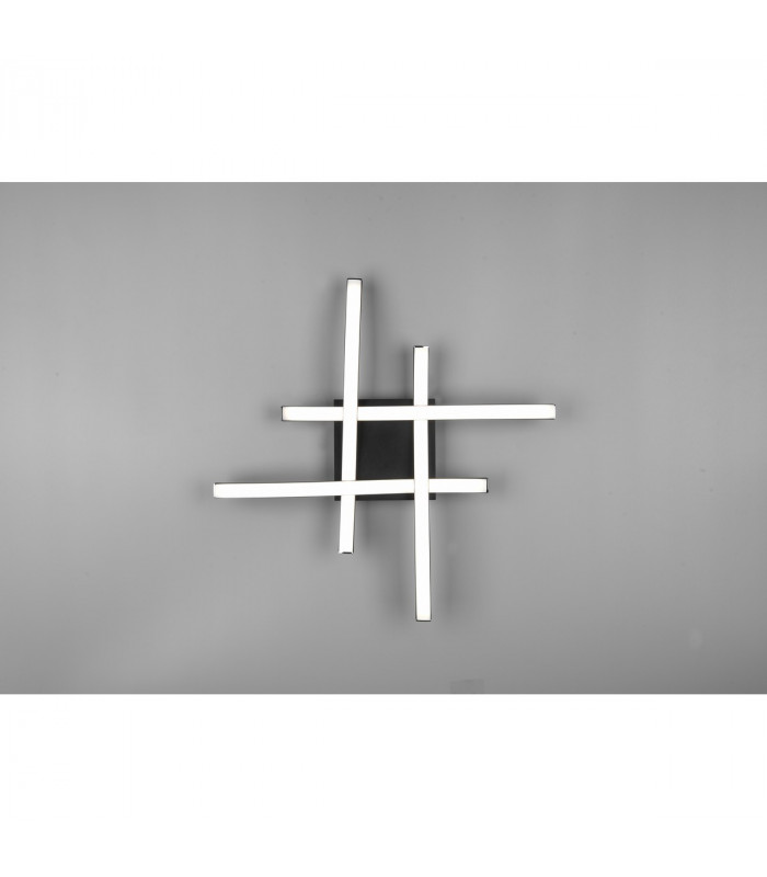 Route Modern 4 Light LED Semi Flush Light Black Matt 4000K-3